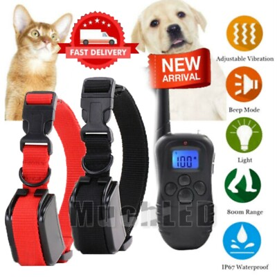 Dog Shock Collar With Remote Waterproof 4 Modes for Large 875 Yard Pet Training $31.99