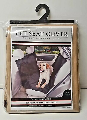 #ad NIB DELUXE PET SEAT COVER Hammock Style 100% WATER RESISTANT NYLON $15.88