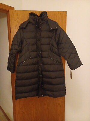 #ad London Fog Collection Womens Black Anorak Size 1X $125.00