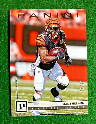#ad 2018 Panini #197 SP 8 20 Jeremy Hill New England Patriots Bengals $4.99