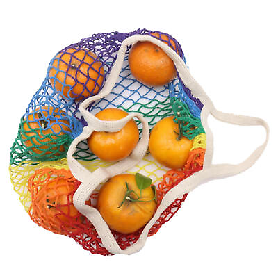#ad String Shopping Grocery Bag Cotton Tote Mesh Net Woven Mesh Bag Reusable Shopper $9.94