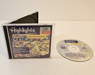 #ad Highlights Interactive Fun With A Purpose PC CD Rom 1996 Windows Mac Kids Game $8.04