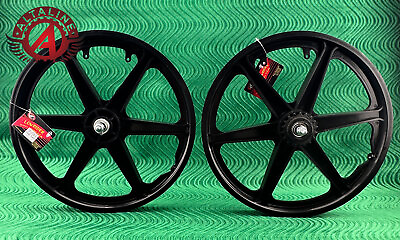 #ad ALTALINE 20quot; BICYCLE MAG WHEELS 6 SPOKE BLACK FOR GT DYNO HARO ANY BMX BIKE. $128.91