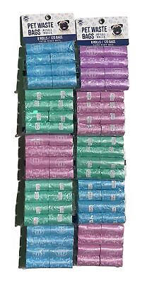 #ad Pet Waste Bags with plastic core 10 Packages Heavy duty 1200 bags total $20.00