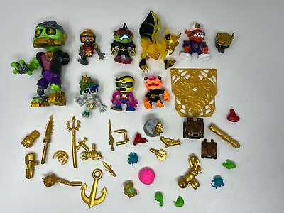 #ad Treasure X King Gold Monster Treasure Figure Lot Skeleton Solar Scales Dragon $27.00