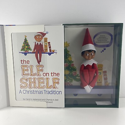 #ad The Elf on the Shelf Brown Eyed BOY Dark Tone Storybook NEW Christmas $19.99