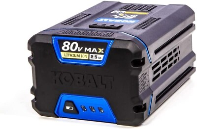 #ad Kobalt KB2580C 06 80V MAX 2.5Ah Rechargeable Lithium Ion Battery $134.99