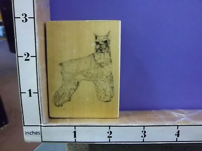 #ad Schnauzer Dog Pet Animal mans best friend ? rubber stamps 27D $14.95