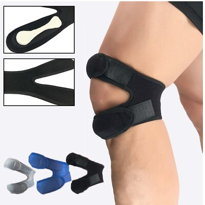 #ad Knee Support Patella Stabilizer Strap Tendon Brace Arthritis Sports Joint Relief $7.48