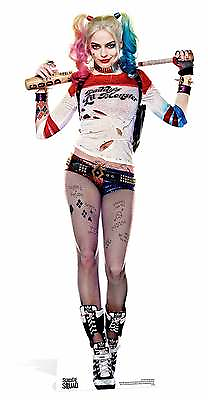 #ad Harley Quinn Margot Robbie Suicide Squad Movie Lifesize Cardboard Cutout Standup GBP 39.99