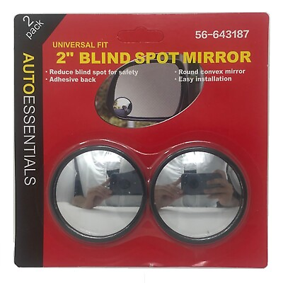 #ad Blind Spot Mirror Universal 2quot; Wide Angle Convex Rear Side View for Car Auto 2pc $3.99