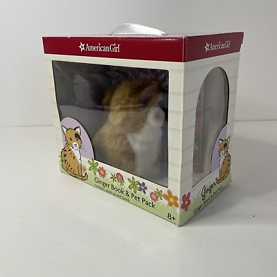 #ad New AMERICAN GIRL Doll Retired Pet Plush Calico KITTY CAT Ginger Posable Tail $24.99