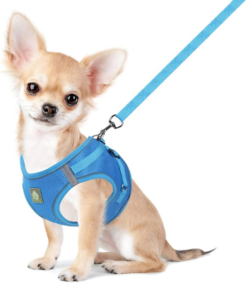 #ad FEimaX Dog Harness and Leash Set No Pull Breathable Soft Mesh Puppy Vest Harnes $14.09