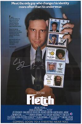 #ad Chevy Chase Fletch Autographed 20quot; x 24quot; Movie Poster $329.99