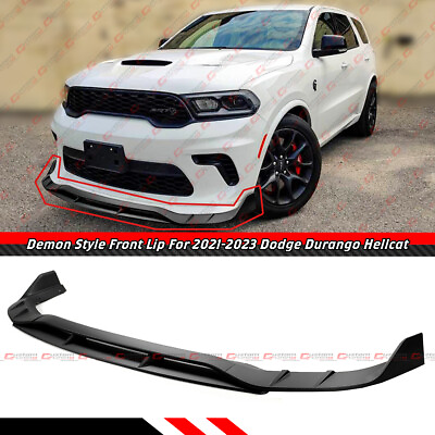#ad For 21 24 Dodge Durango SRT Hellcat Demon Double Deck Front Bumper Lip Splitter $124.99
