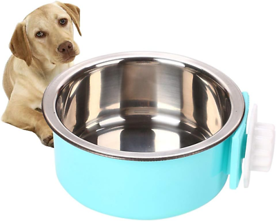 #ad Crate Dog Bowl Pet Cage Bowls with Bolt Holder for Dog Puppy Cat Easy to Use $11.62
