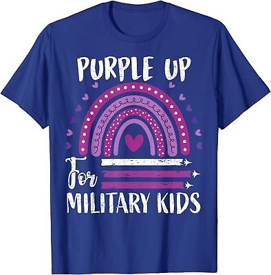 #ad Purple Up For Military Kids Military Child Month Unisex T Shirt $21.99