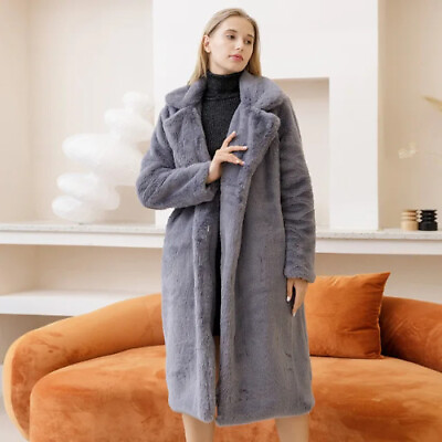 #ad Long winter artificial fur coat for women#x27;s fashionable plush coat $99.48