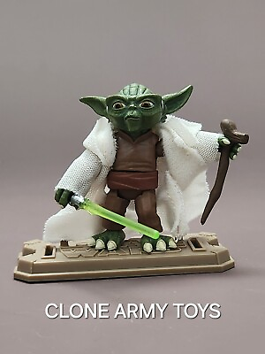 #ad Star Wars Yoda Jedi Master Clone Wars Collection CW5 05 3.75 $7.99