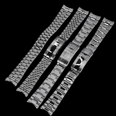 #ad Metal Watch Strap Waterproof Stainless Steel Tuning Buckle Wrist Bands 20mm $46.99