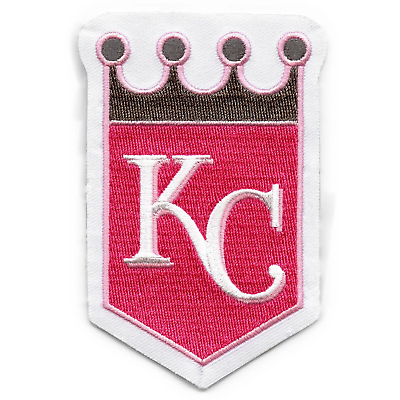 #ad Kansas City Royals Mothers Day Pink Sleeve Jersey Patch $8.79