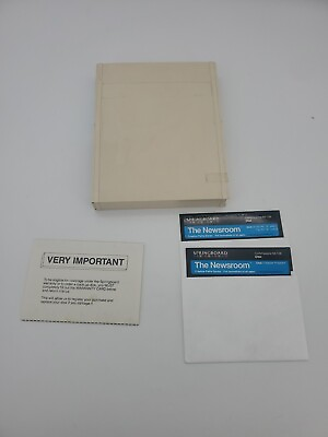 #ad Vintage Commodore 64 128 NEWSROOM 5.25quot; Floppy Software with Box $14.99