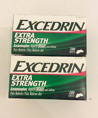 #ad Lot of 2 Excedrin Extra Strength 200 Caplets Total: 400 Caps EXP: 05 2024 $18.75