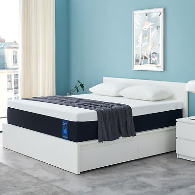#ad 10 inches Queen Size Memory Foam Mattress Pressure Release Bed In a Box Medium $208.99