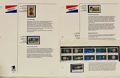 #ad 1991 US STAMPS THE 1st AMERICANS SPACE EXPLORATION JAN MATZELIGER SJXX 216 $12.95