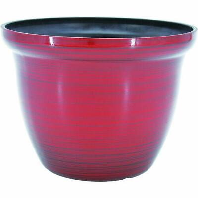 #ad Galena RED 7quot; Diamater 5.5quot; Height Resin Garden Planter Flower Pot $10.94