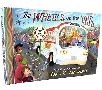 #ad The Wheels on the Bus book by Zelinsky Paul O. Interactive Pull Tab 25 Years $40.50