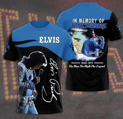 #ad Elvis Presley T Shirt Elvis Presley 3D Shirt Rock Music 3D Shirt All Over Pri $25.99