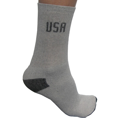 #ad OK Sports Men#x27;s First Quality USA Crew Golf Socks 4 Pair Brand New $7.99
