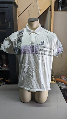 #ad Vintage 1980s Sergio Tacchini Tennis Shirt Men#x27;s Large $25.00