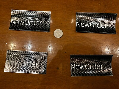 #ad New Order Sticker 2001 Original Promo 3x3 Lot of 4 Free flag sticker $5.49