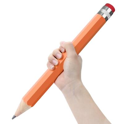 #ad BUSHIBU Wooden Jumbo Pencils for Prop Gifts Decor 14 Inch Funny Big Novelty... $10.72