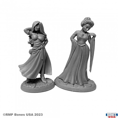 #ad TOWNSFOLK: COURTESANS Reaper Miniatures Bones USA: Reaper Legends REM30123 Damp;D $8.99