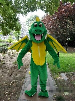 #ad Green Dragon Mascot Costume Suits Party Game Dress Outfits Xmas Adults $299.99