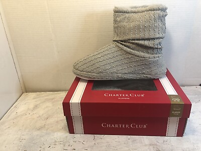 #ad Women#x27;s Slouch Boot Boxed Slippers Quiet Gray Women#x27;s 11 12 $12.50