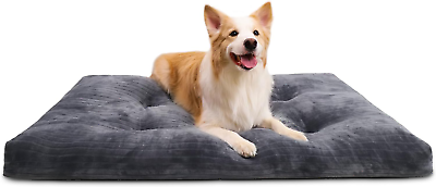 #ad #ad Dog Crate Bed Washable Jumbo Dog Beds for Large Dogs Deluxe Thick Flannel Fluffy $54.36