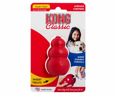 KONG Dog Puppy Rubber Chew Toy Small Red Durable Rubber Strong Treatsactive $12.97