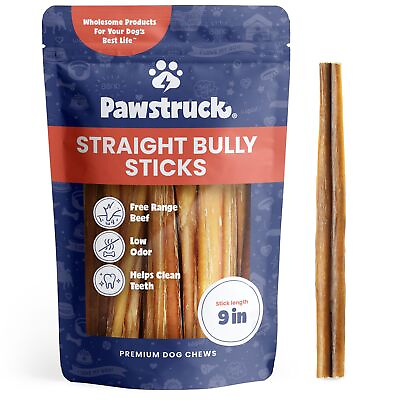 #ad #ad All Natural 9quot; Bully Sticks for Dogs Best Long Lasting Rawhide Free Low O... $66.37