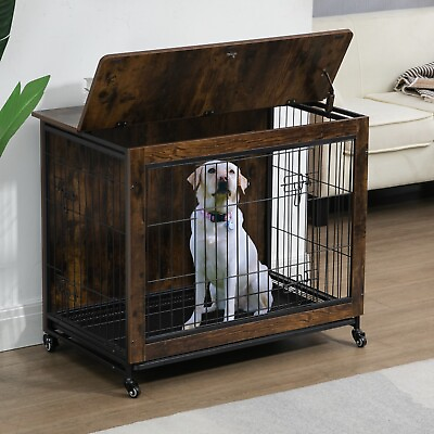 #ad Wooden Puppy Kennel Dog Cage Dog House for Small Dog 38.3quot; L x 23.4quot; W x 32quot; H $250.00