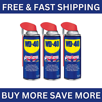 #ad #ad NEW Multi Purpose Original WD 40 Formula Lubricant Spray 3 PACK w . Smart Straw $26.00