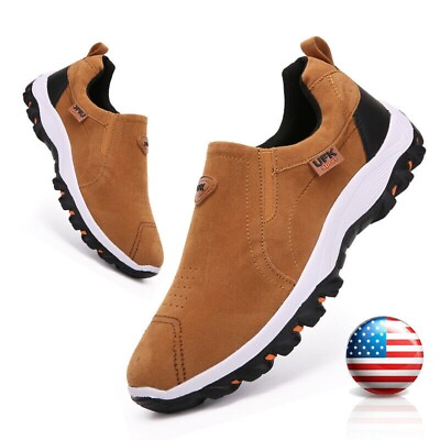 #ad Men#x27;s Athletic Shoes Casual Sneakers Breathable Comfortable Slip on Walk Loafers $26.59