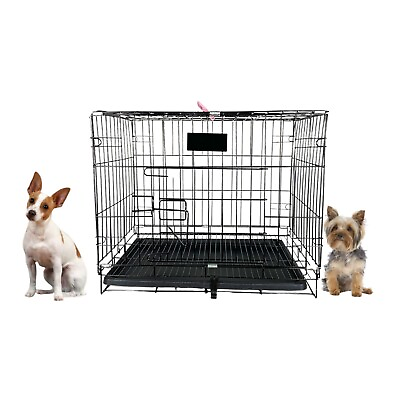#ad Dog Cage Foldable Home for Cats Ferrets and Small Animals up to 15 black $34.60