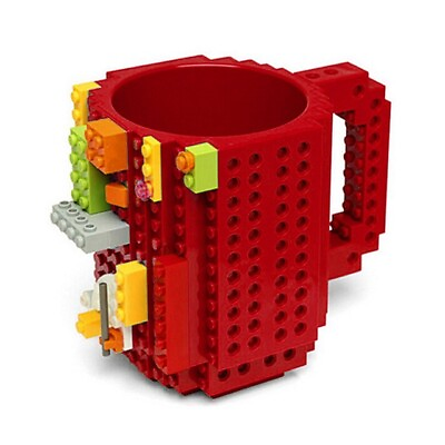 #ad 350ml Creative Milk Mug Coffee Cups Creative Build on Brick Mug Cups Red AU $35.00