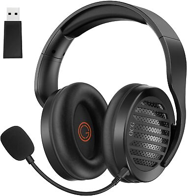 #ad Gaming Headset Dual Wireless Lossless 2.4G Bluetooth Gaming Headphones with Mic $19.99