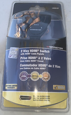 #ad Monster HDMI Switch 2 Way with HDMI Pigtails $30.00