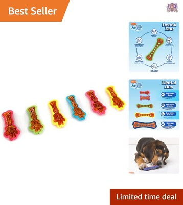 #ad Chew #x27;n Clean Dental Dog Toy Oral Nylon Shell Bacon Treat Extra Small $31.97